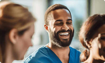 Carer standing out to employers